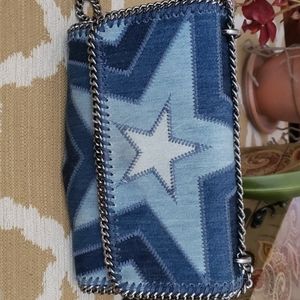 Stella McCartney  denim patchwork bag